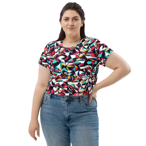 Vivid Rupture on a Crop Tee