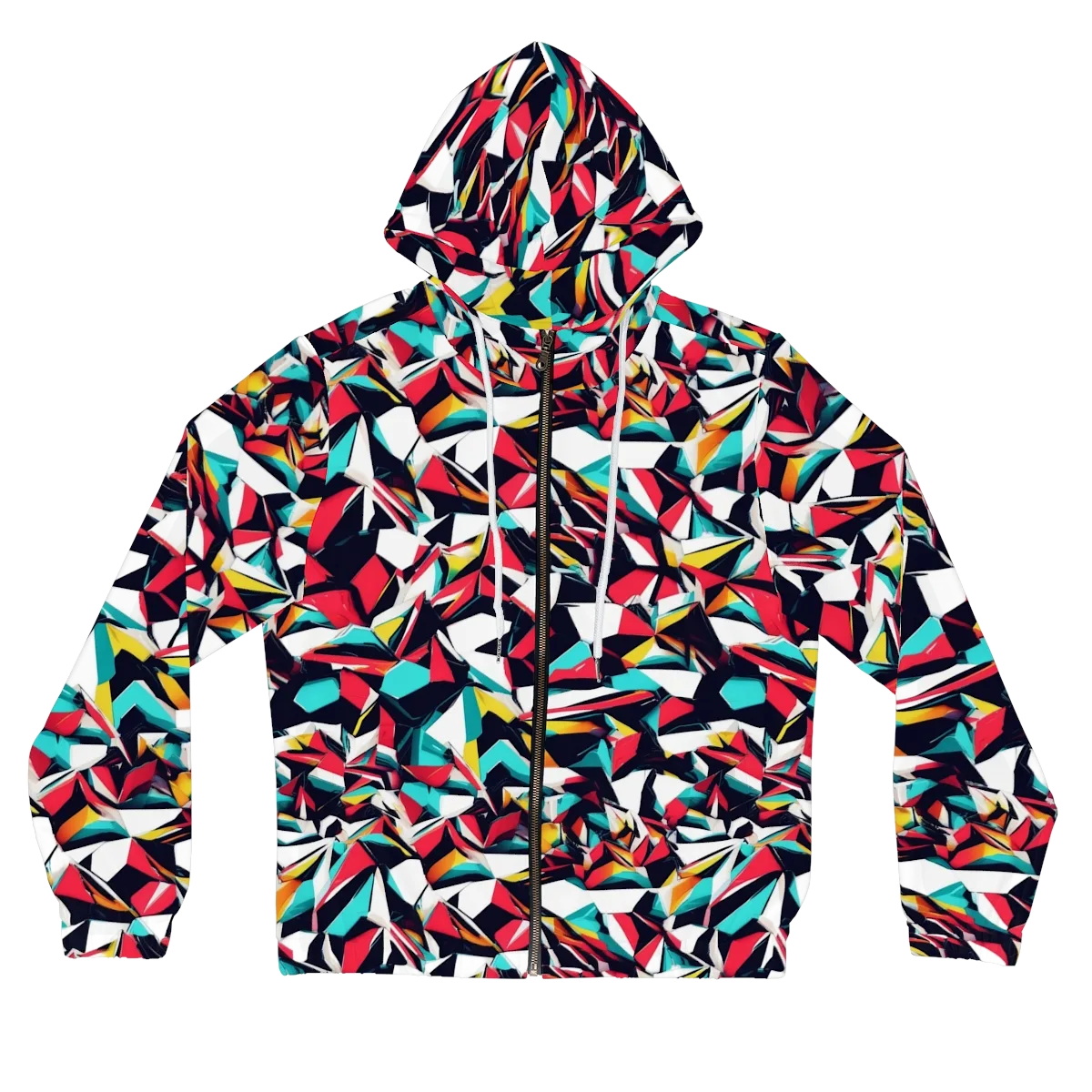 Vivid Rupture on Women's Full-Zip Hoodie — Front