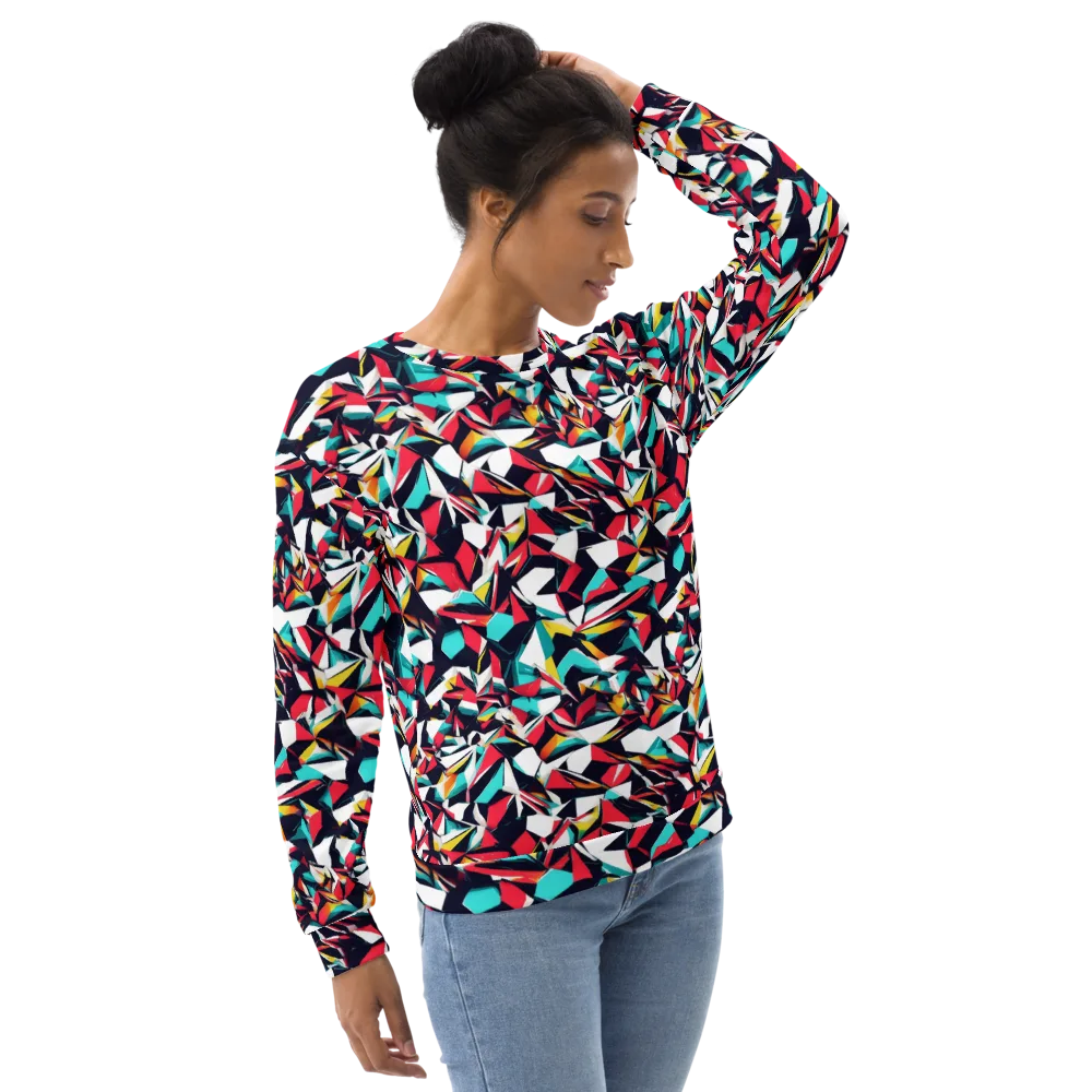 Vivid Rupture on Sweatshirt — Right Front