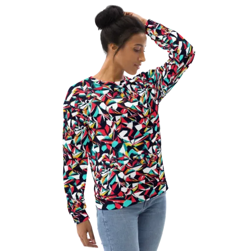 Vivid Rupture on a Sweatshirt
