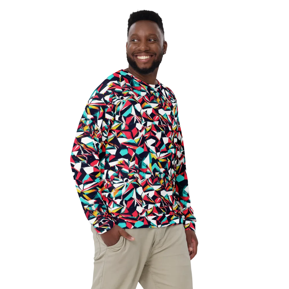 Vivid Rupture on Sweatshirt — Front