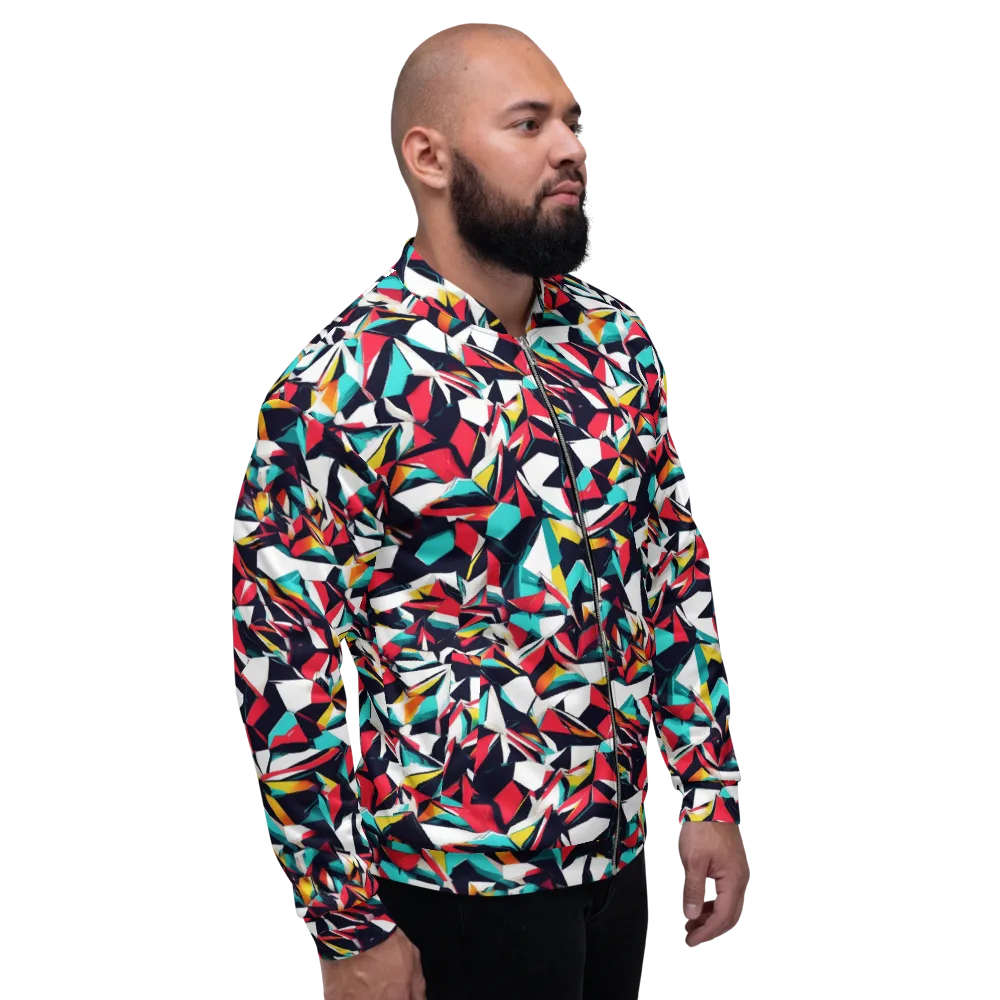 Vivid Rupture on Bomber Jacket — Right