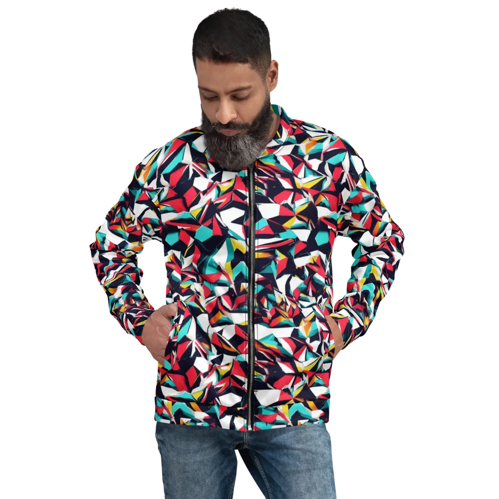 Vivid Rupture on Bomber Jacket — Front