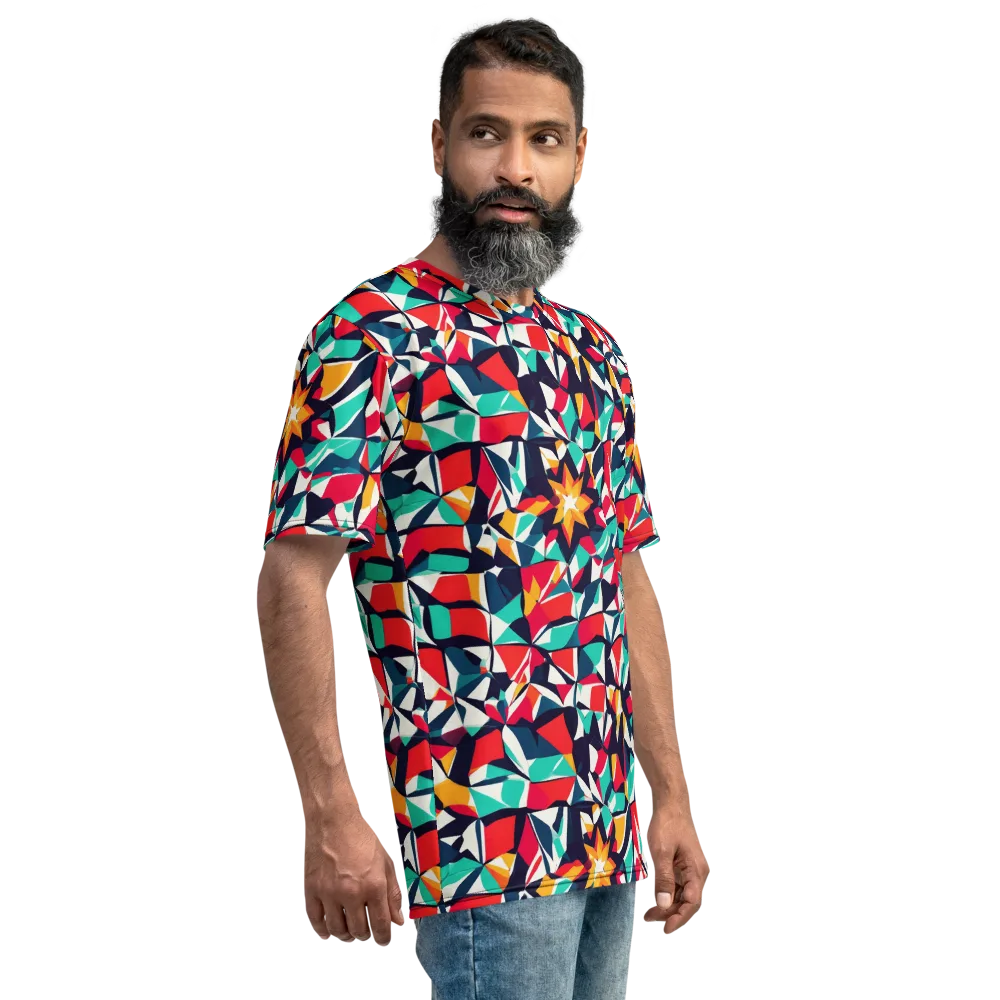 Fauvist Fracture on Men's Crew Neck T-Shirt — Right