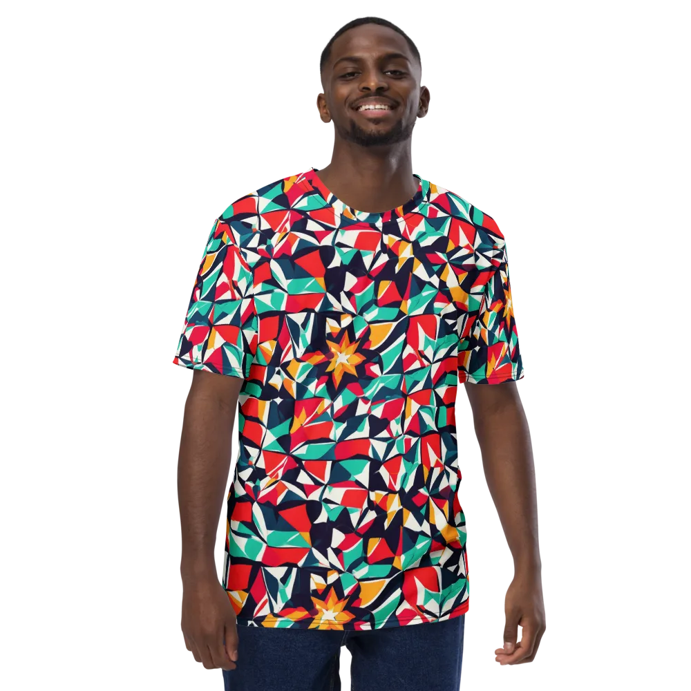 Fauvist Fracture on Men's Crew Neck T-Shirt — Front