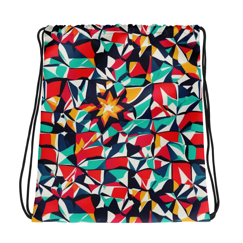 Fauvist Fracture on Drawstring Bag — Photo