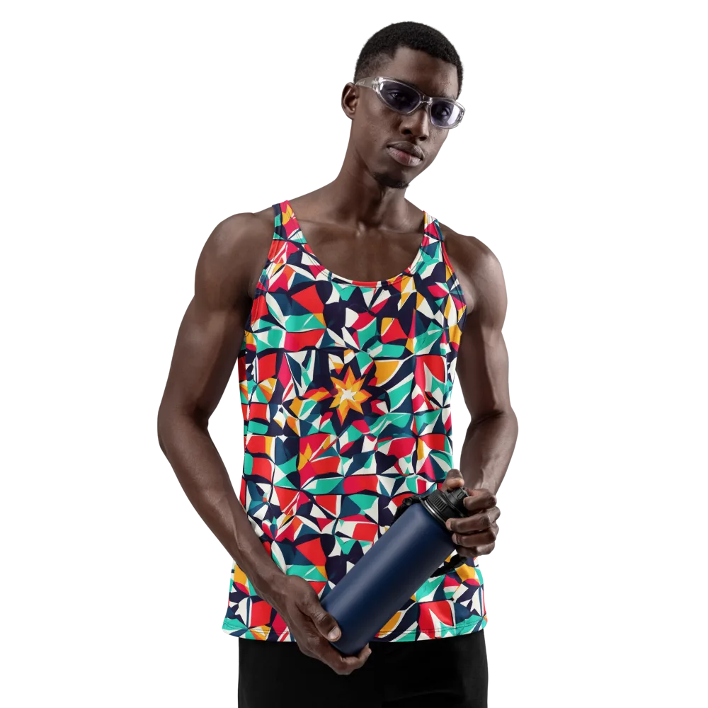 Fauvist Fracture on Men's Tank Top — Front