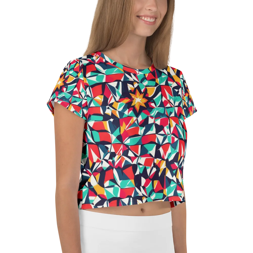 Fauvist Fracture on Crop Tee — Right