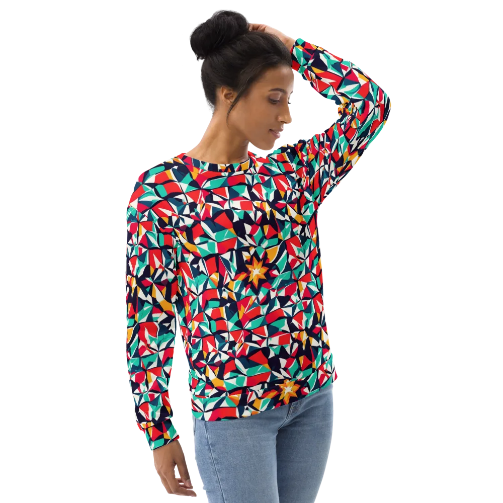 Fauvist Fracture on Sweatshirt — Right Front