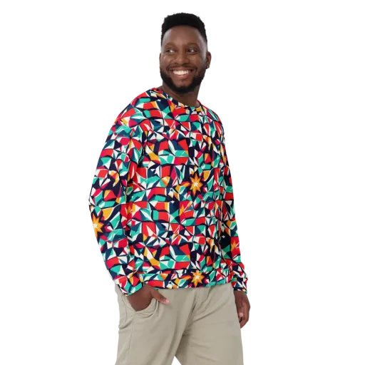 Fauvist Fracture on a Sweatshirt