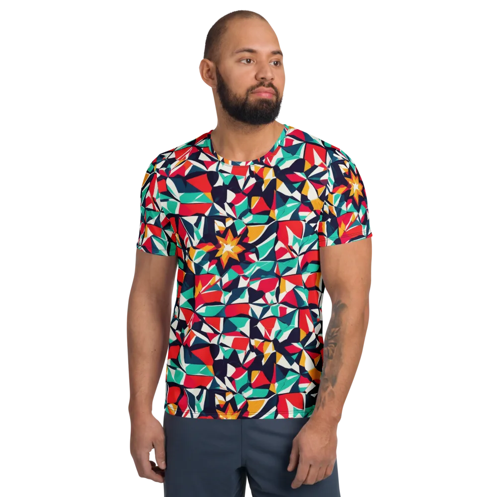 Fauvist Fracture on Men's Athletic T-Shirt — Front