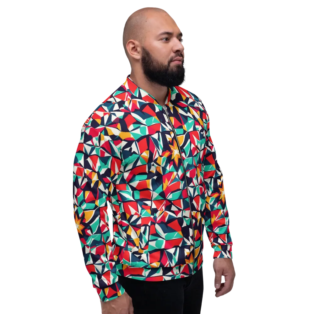 Fauvist Fracture on Bomber Jacket — Right