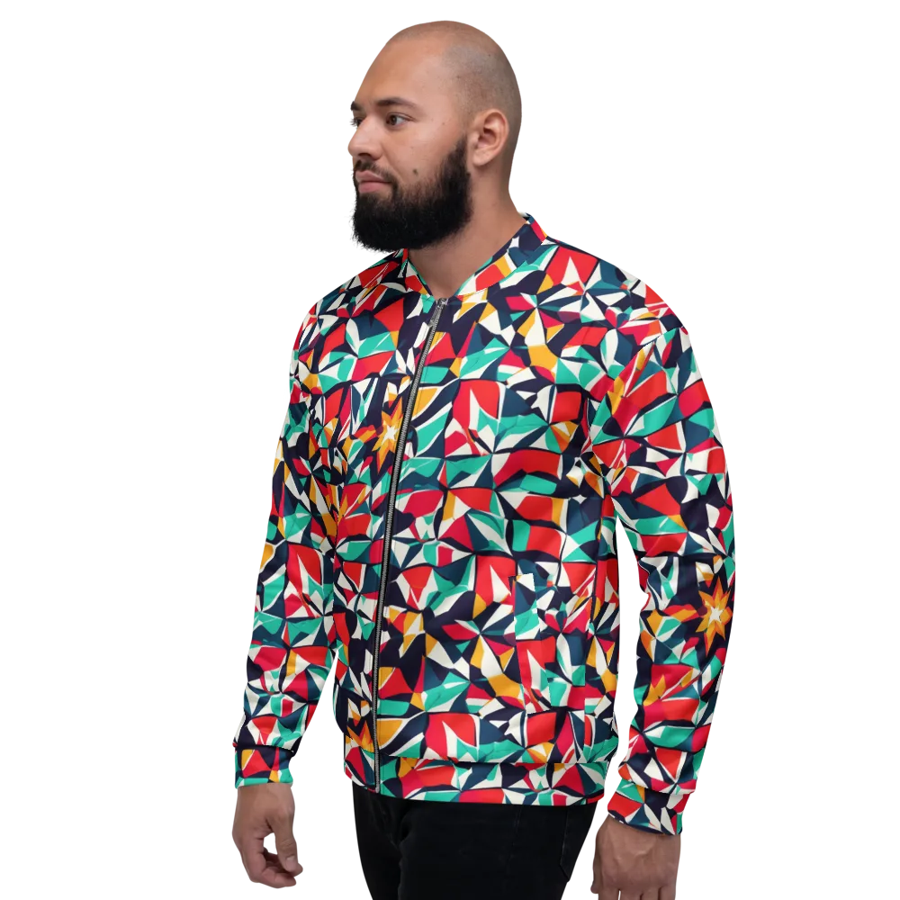 Fauvist Fracture on Bomber Jacket — Left