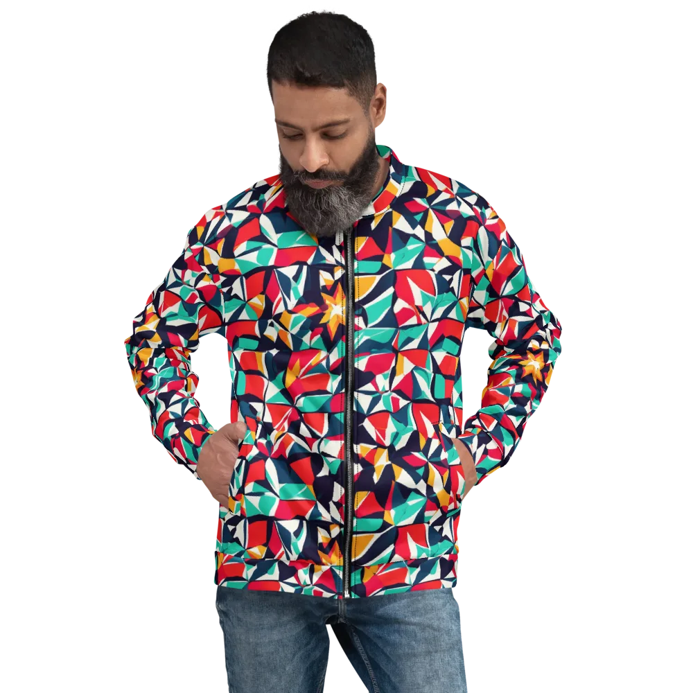 Fauvist Fracture on Bomber Jacket — Front