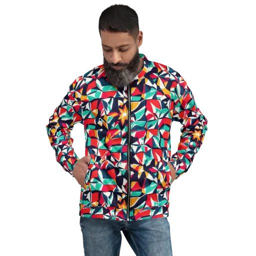 Fauvist Fracture on a Bomber Jacket