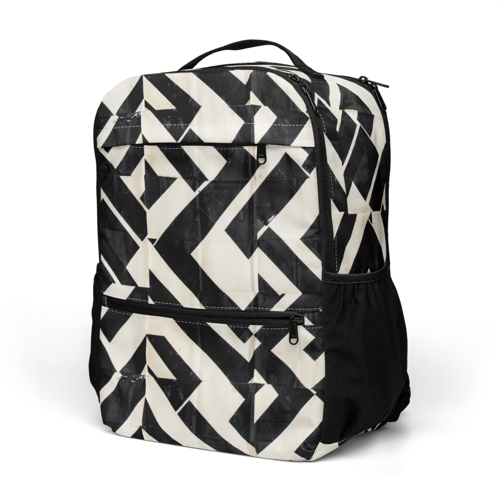 Obsidian Origami on Utility Backpack — Left Front