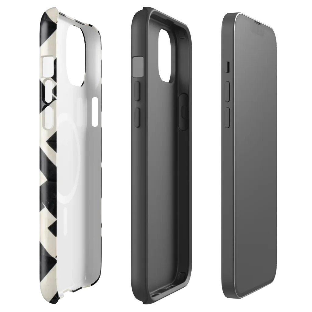 Obsidian Origami on MagSafe Tough Case for iPhone® — Front
