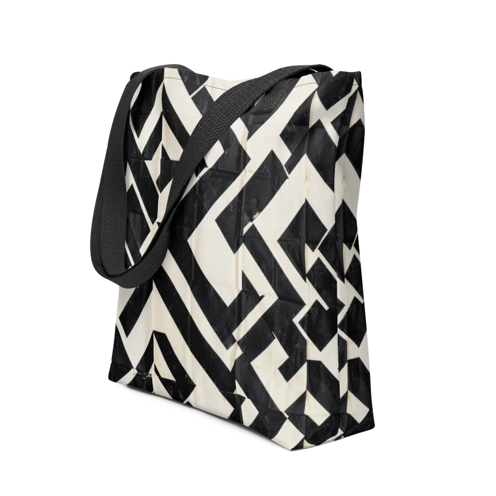 Obsidian Origami on Tote Bag — Front