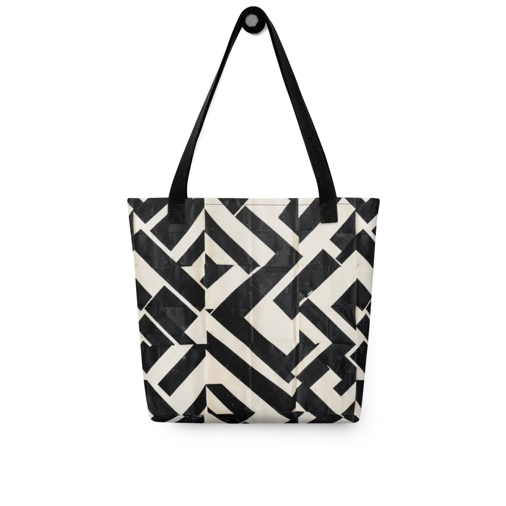 Obsidian Origami on Tote Bag — Front