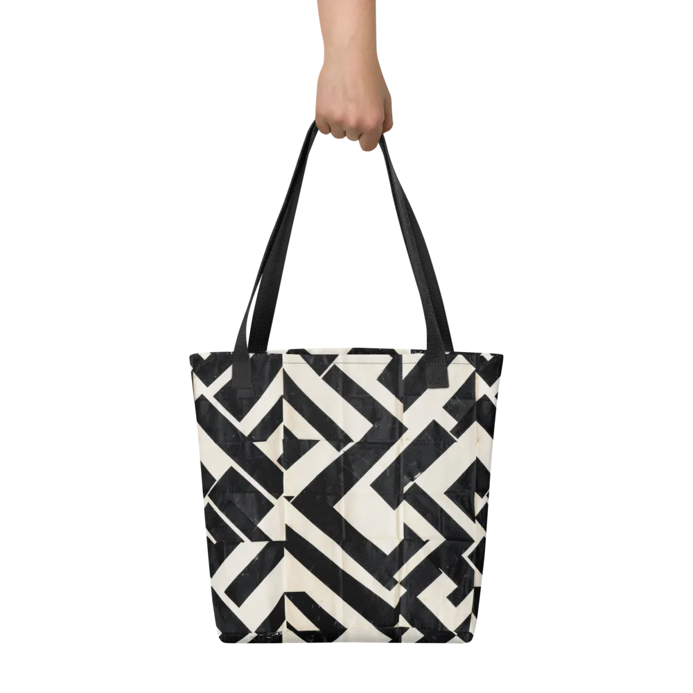 Obsidian Origami on Tote Bag — Front