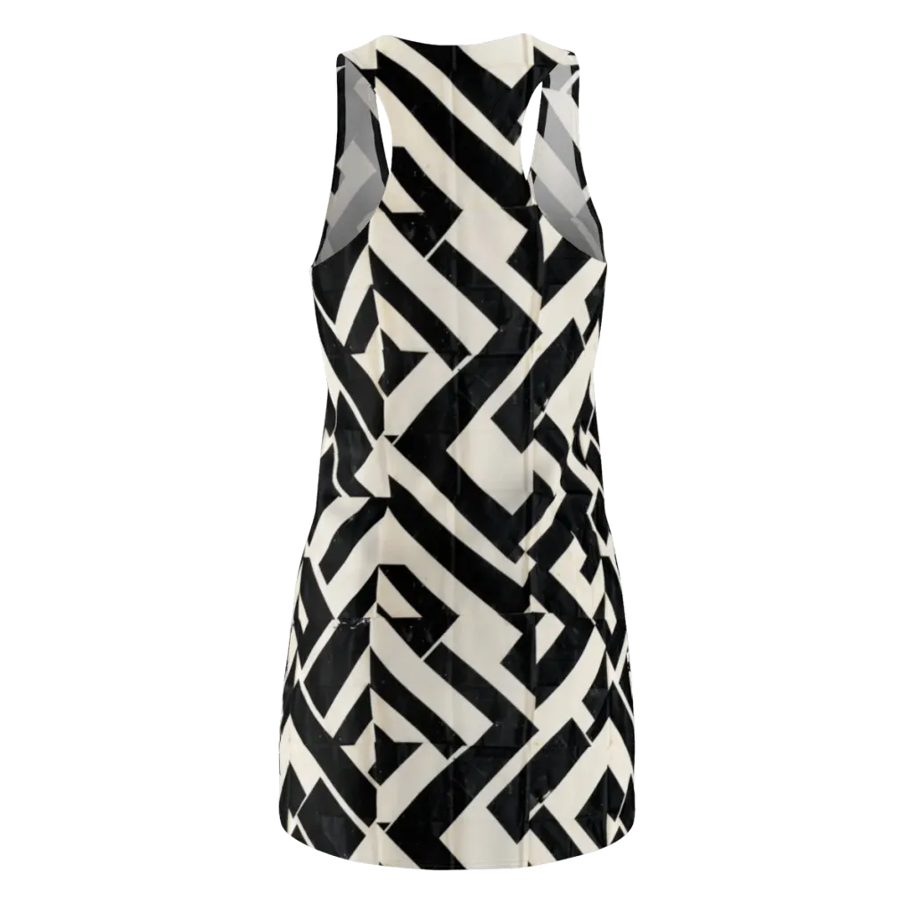 Obsidian Origami on Racerback Dress — Back