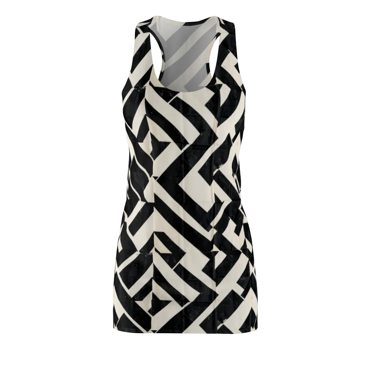 Obsidian Origami on Racerback Dress — Front
