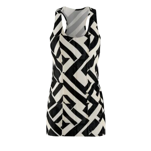 Obsidian Origami on a Racerback Dress