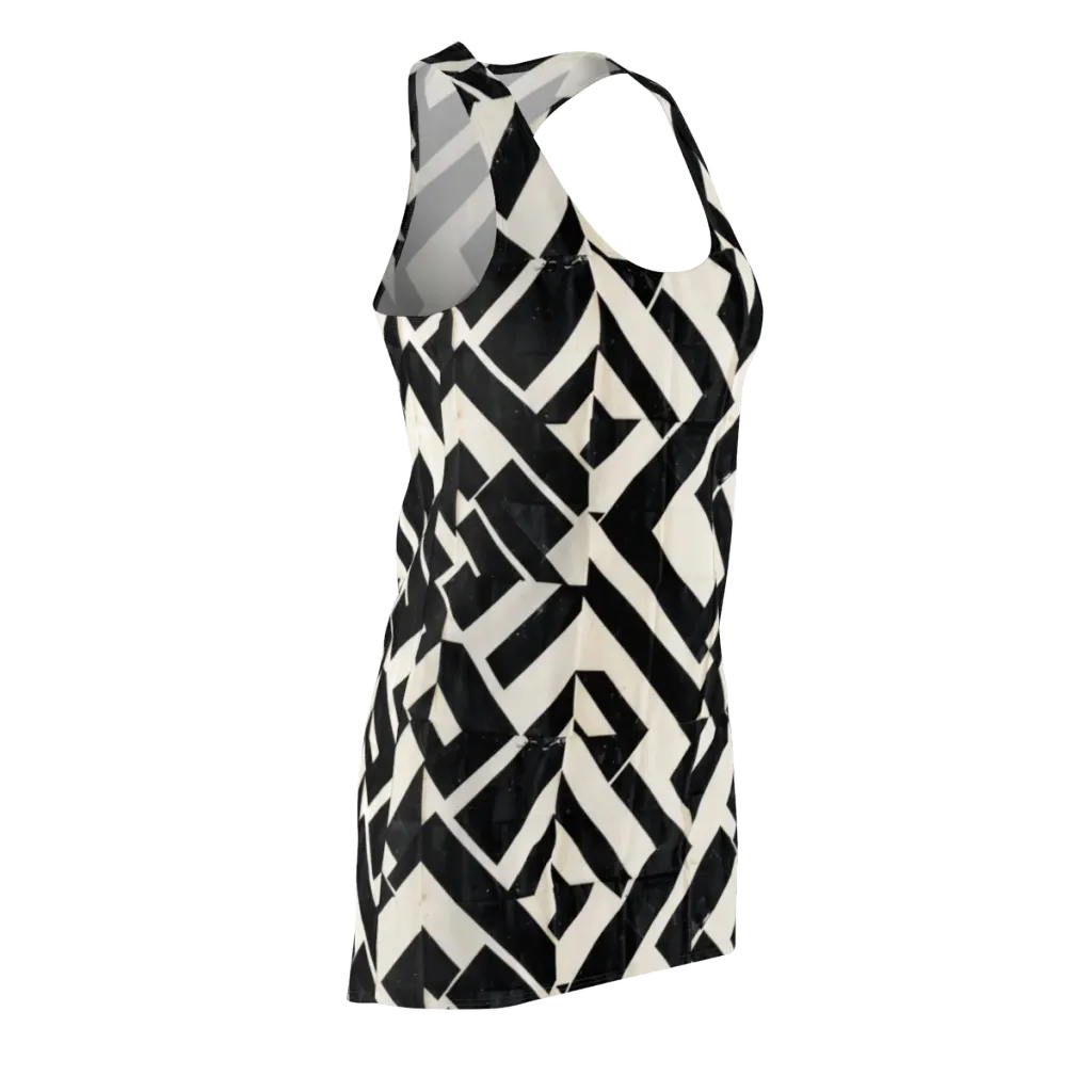 Obsidian Origami on Racerback Dress — Front Side