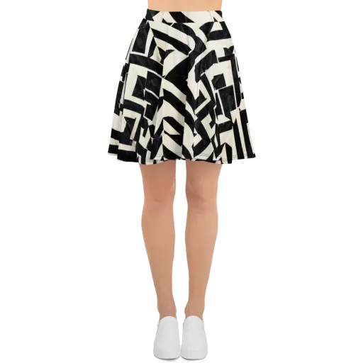 Obsidian Origami on a Skater Skirt