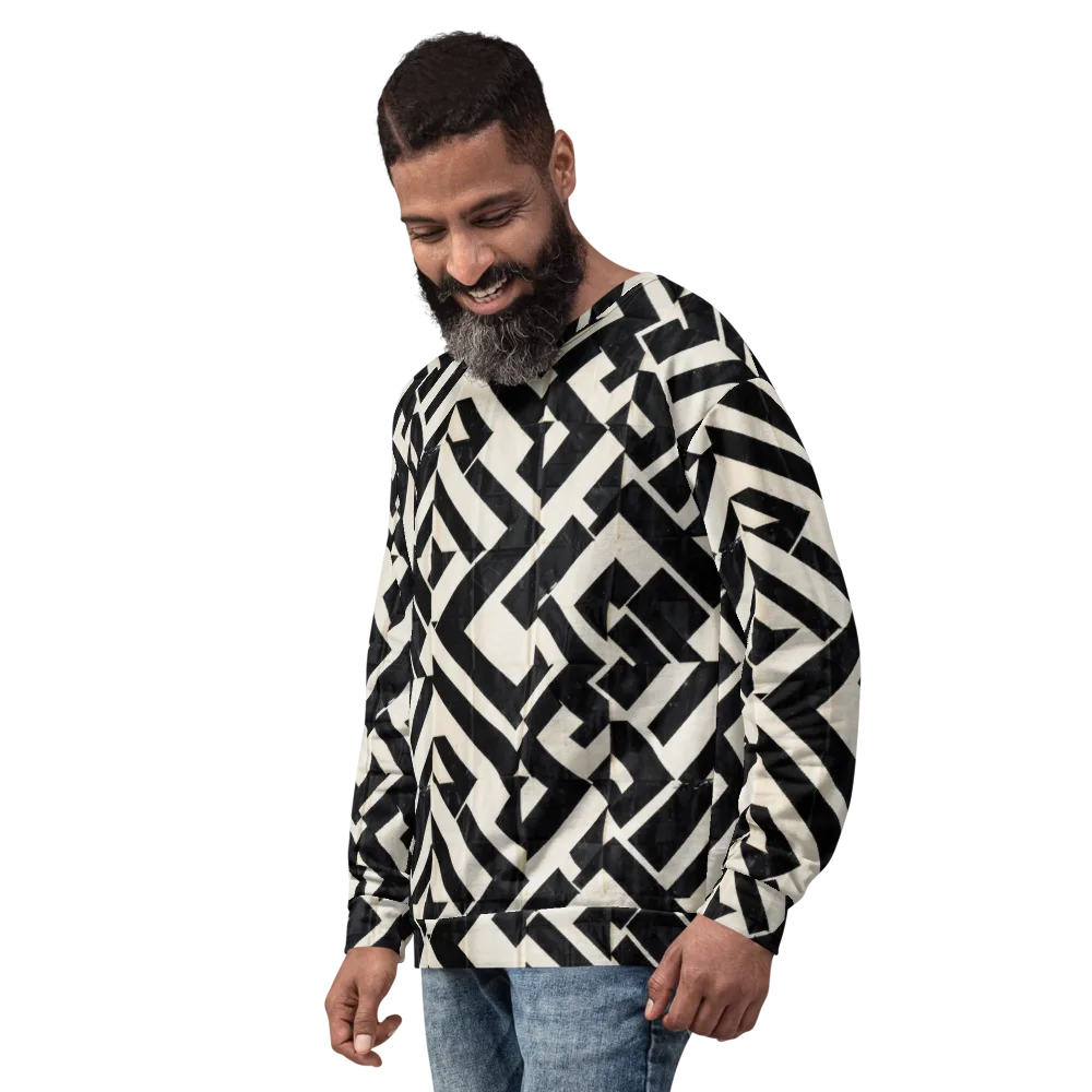 Obsidian Origami on Sweatshirt — Left Front
