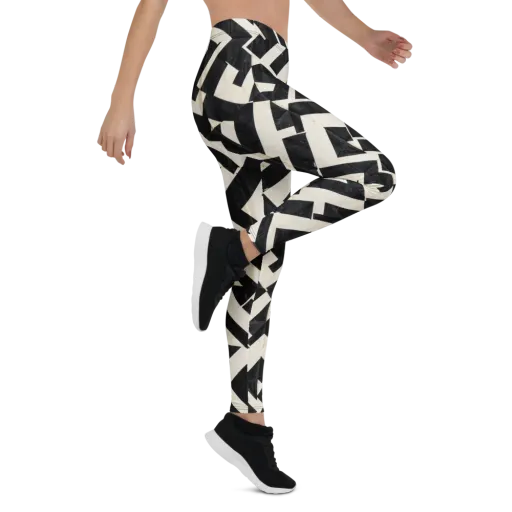 Obsidian Origami on a Leggings
