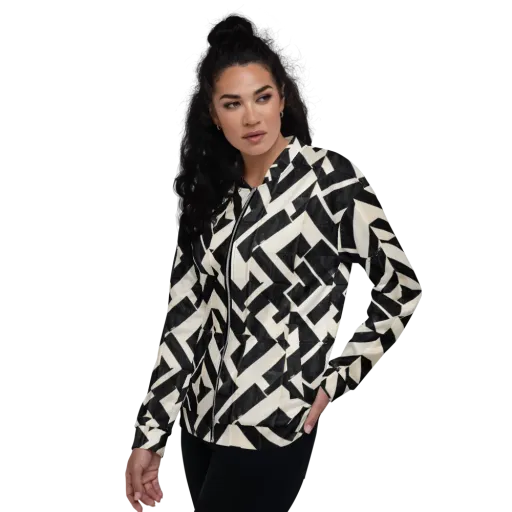 Obsidian Origami on a Bomber Jacket