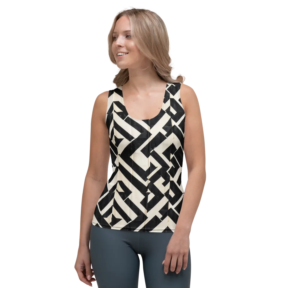 Obsidian Origami on Women's Tank Top — Front