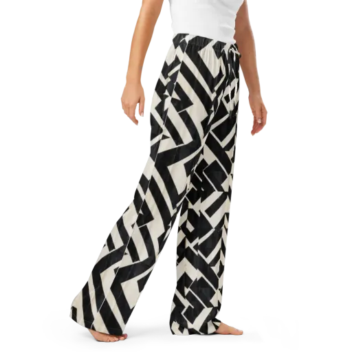 Obsidian Origami on a Women's Pajama Pants
