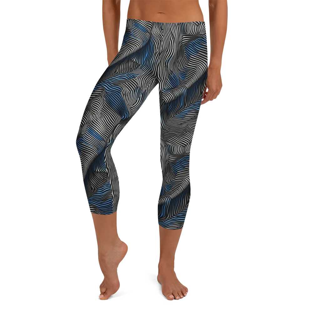 Ripple Theory on Capri Leggings — Front