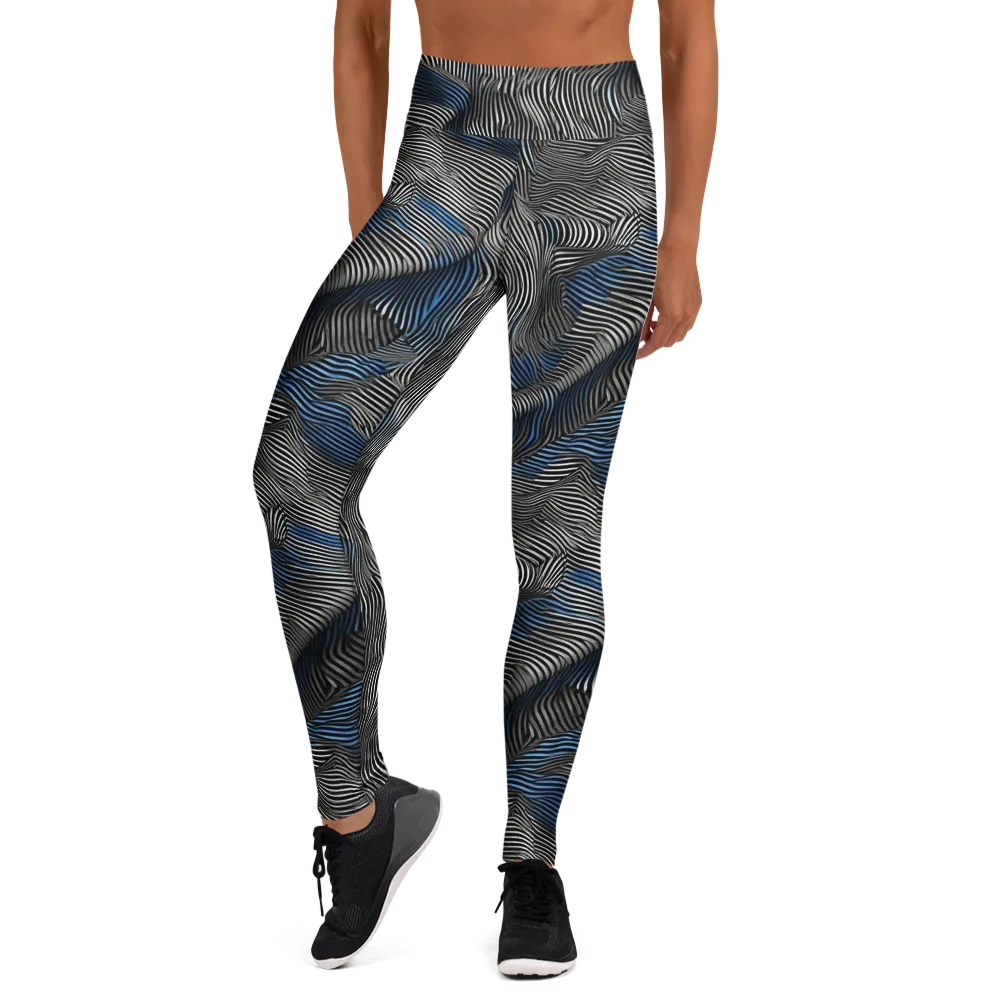 Ripple Theory on Yoga Leggings — Front