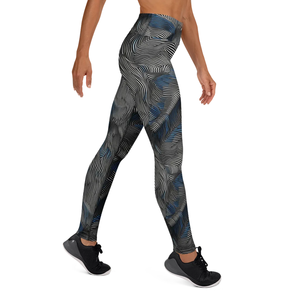 Ripple Theory on Yoga Leggings — Right