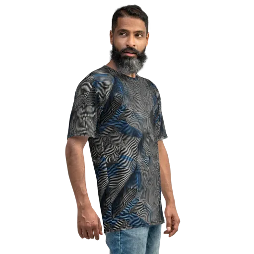 Ripple Theory on a Men's Crew Neck T-Shirt