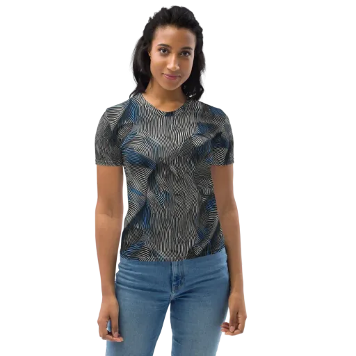 Ripple Theory on a Women's Crew Neck T-Shirt
