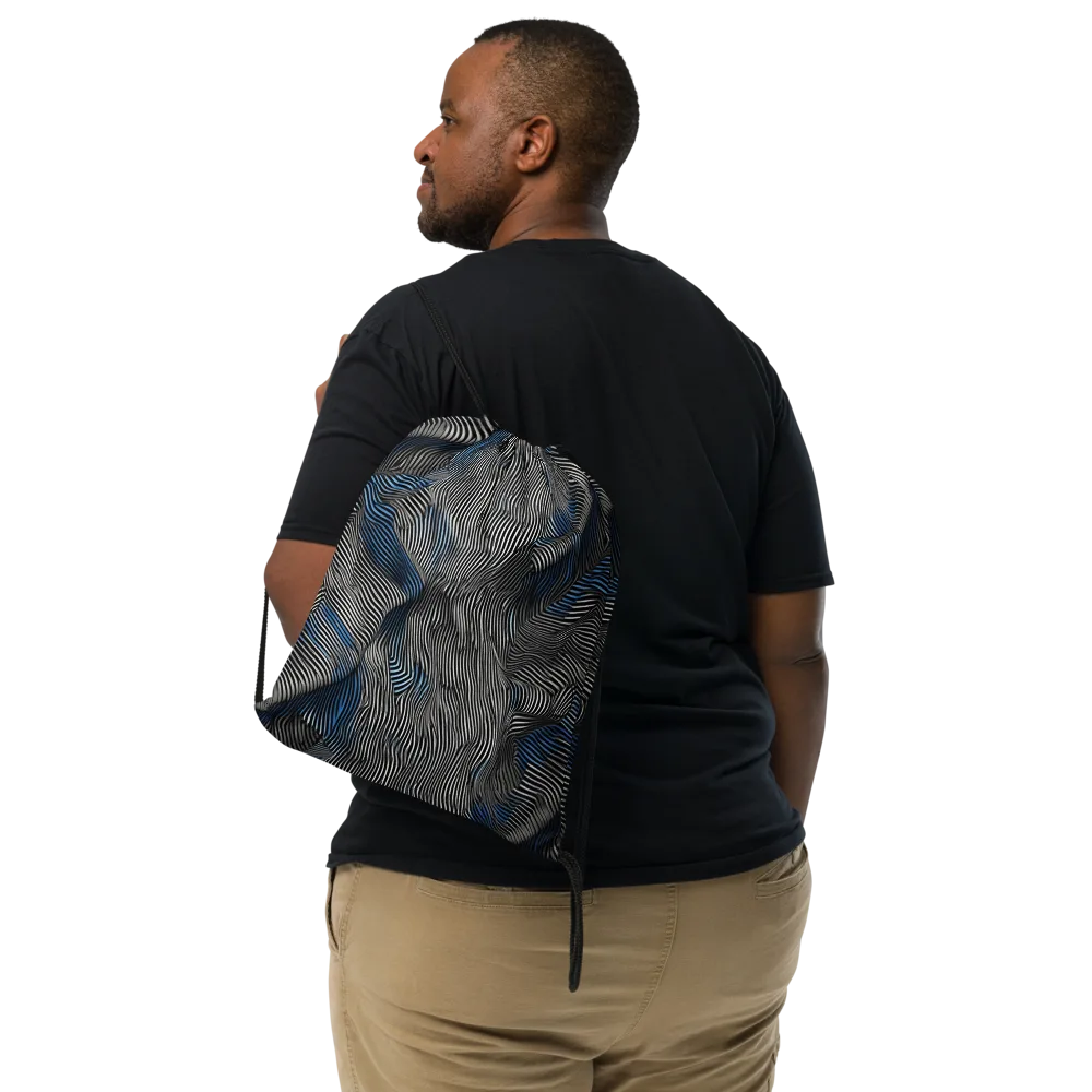 Ripple Theory on Drawstring Bag — Front