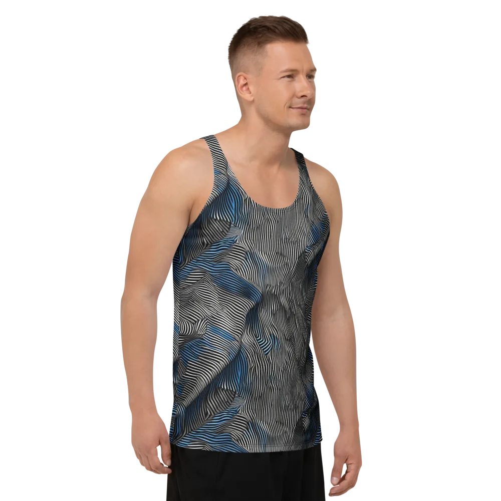Ripple Theory on Men's Tank Top — Right Front