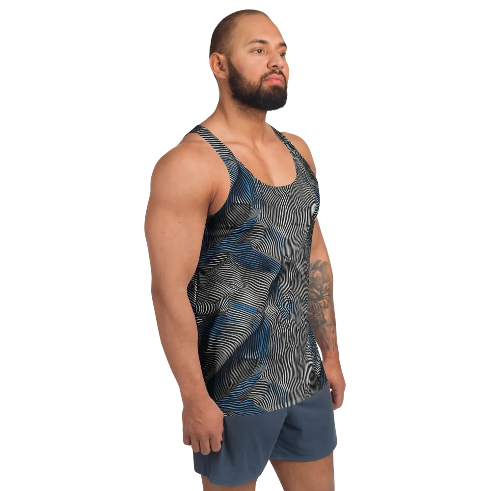 Ripple Theory on Men's Tank Top — Right Front
