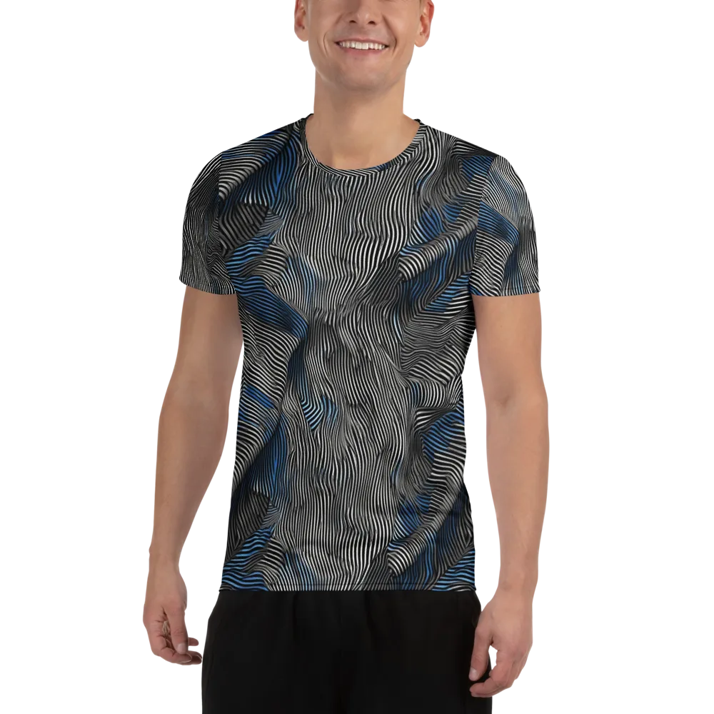 Ripple Theory on Men's Athletic T-Shirt — Front