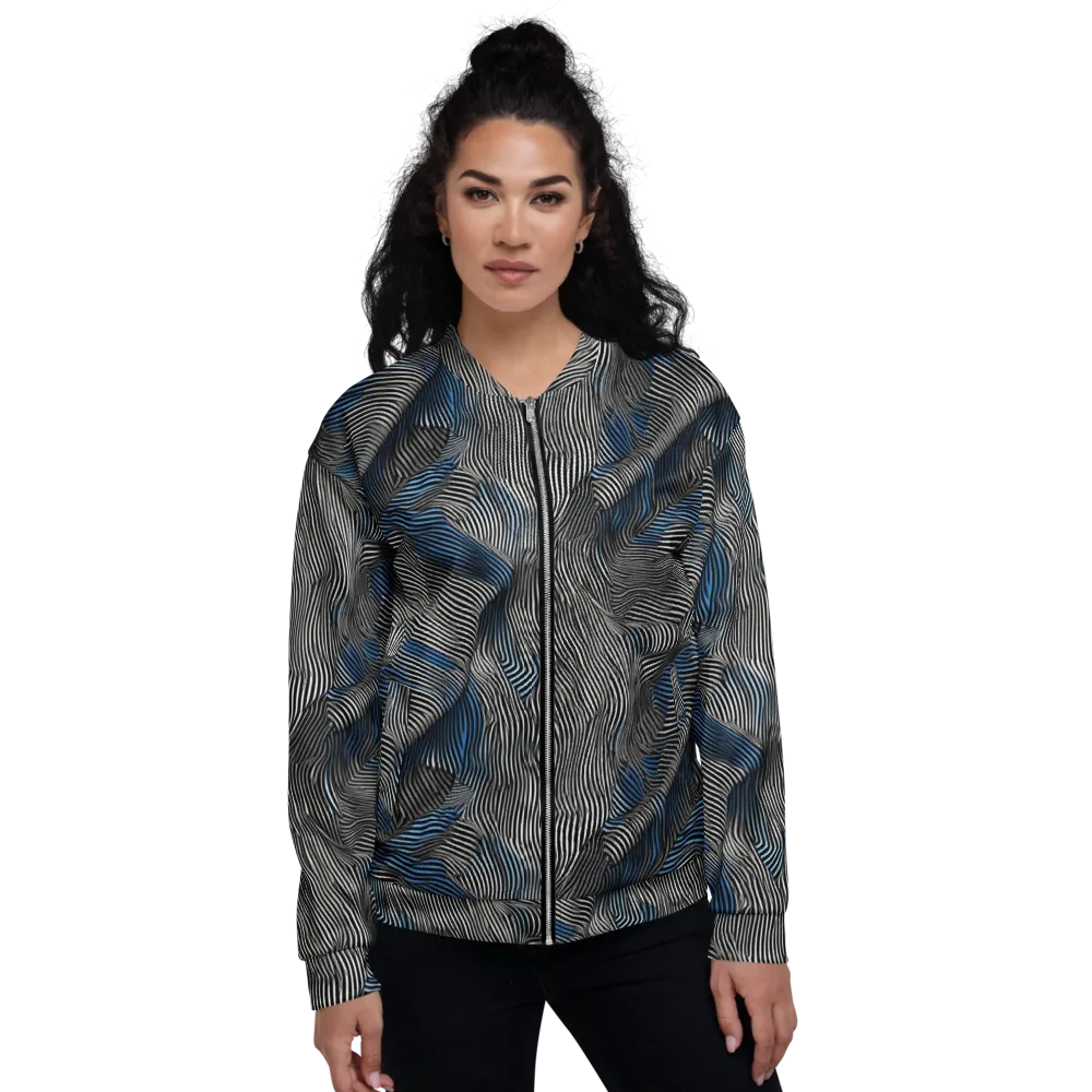 Ripple Theory on Bomber Jacket — Front