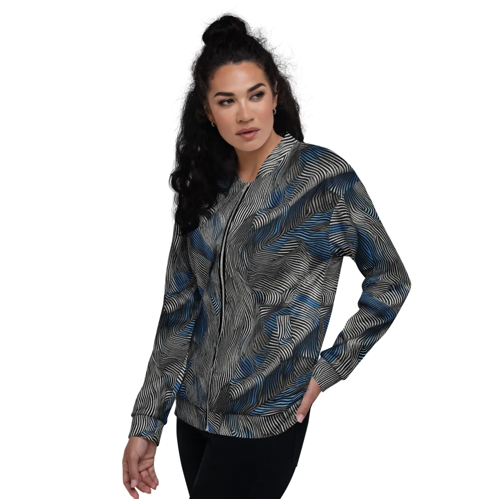 Ripple Theory on Bomber Jacket — Left