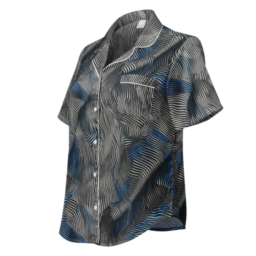 Ripple Theory on a Women's Short Sleeve Pajama Top