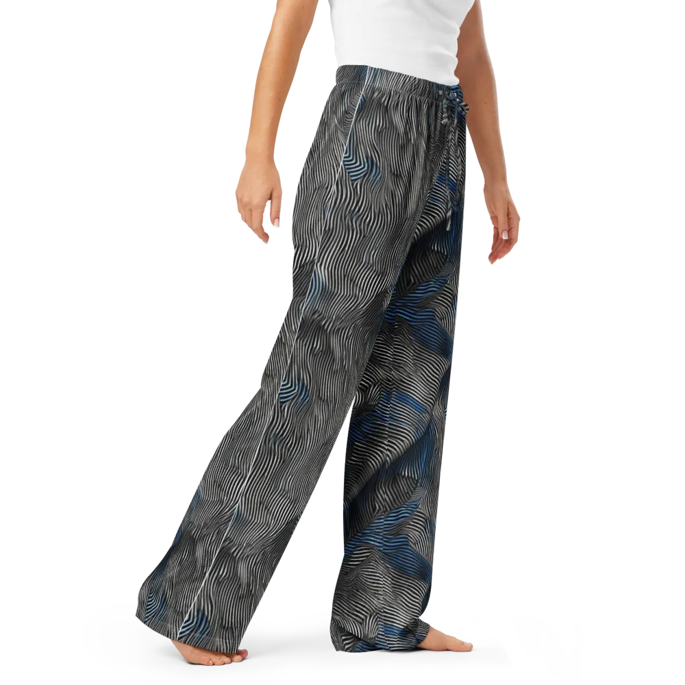 Ripple Theory on Women's Pajama Pants — Right Front