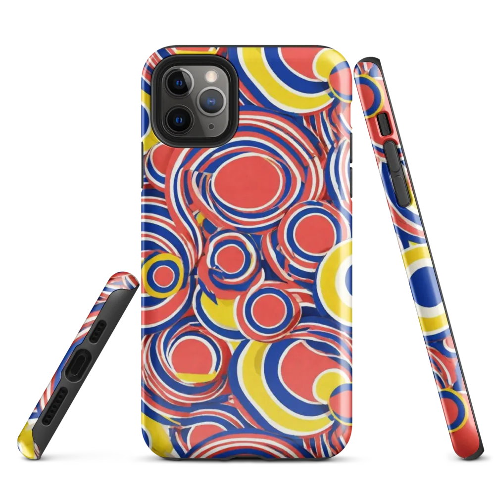 Carnival Circles on Tough Case for iPhone® — Front