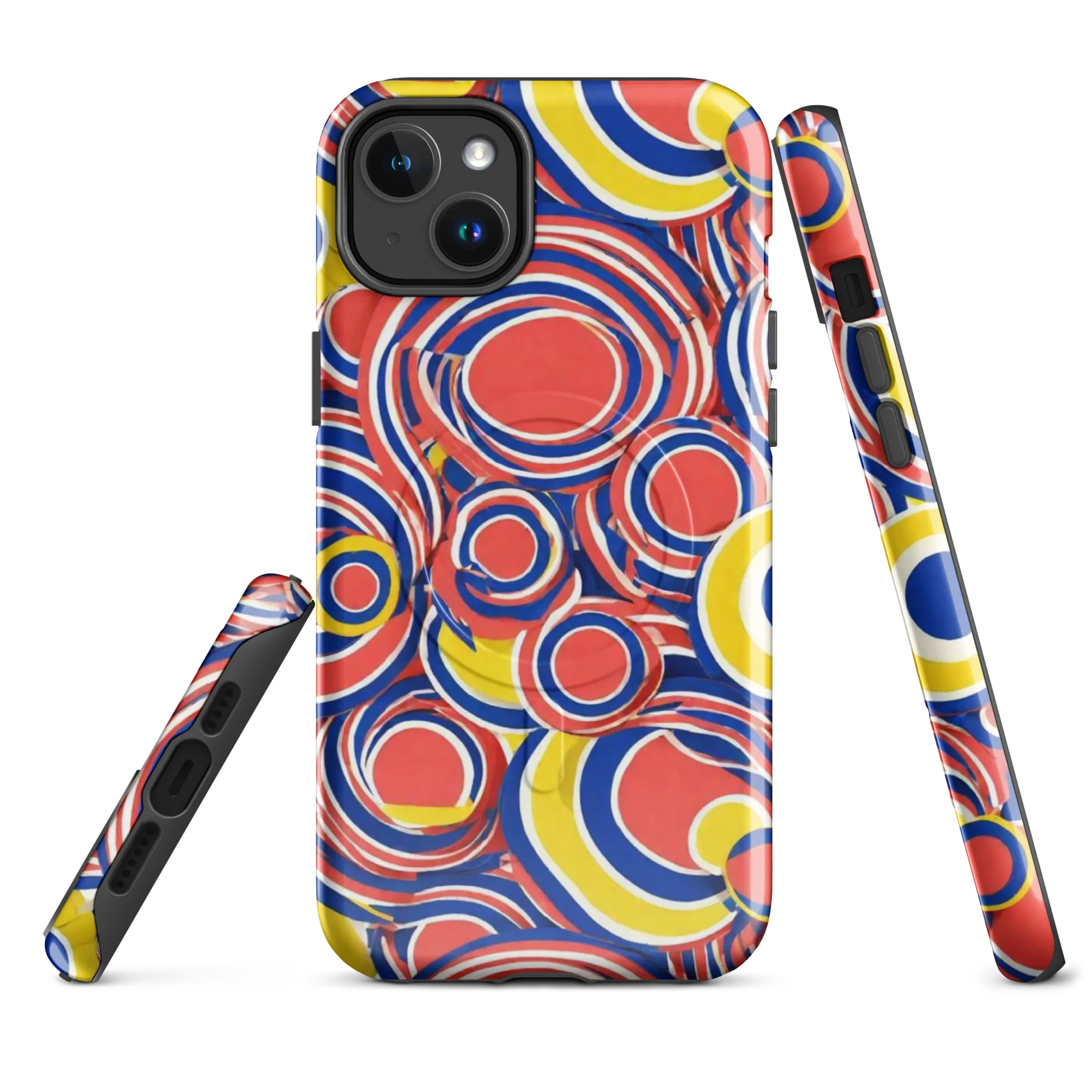 Carnival Circles on MagSafe Tough Case for iPhone® — Front