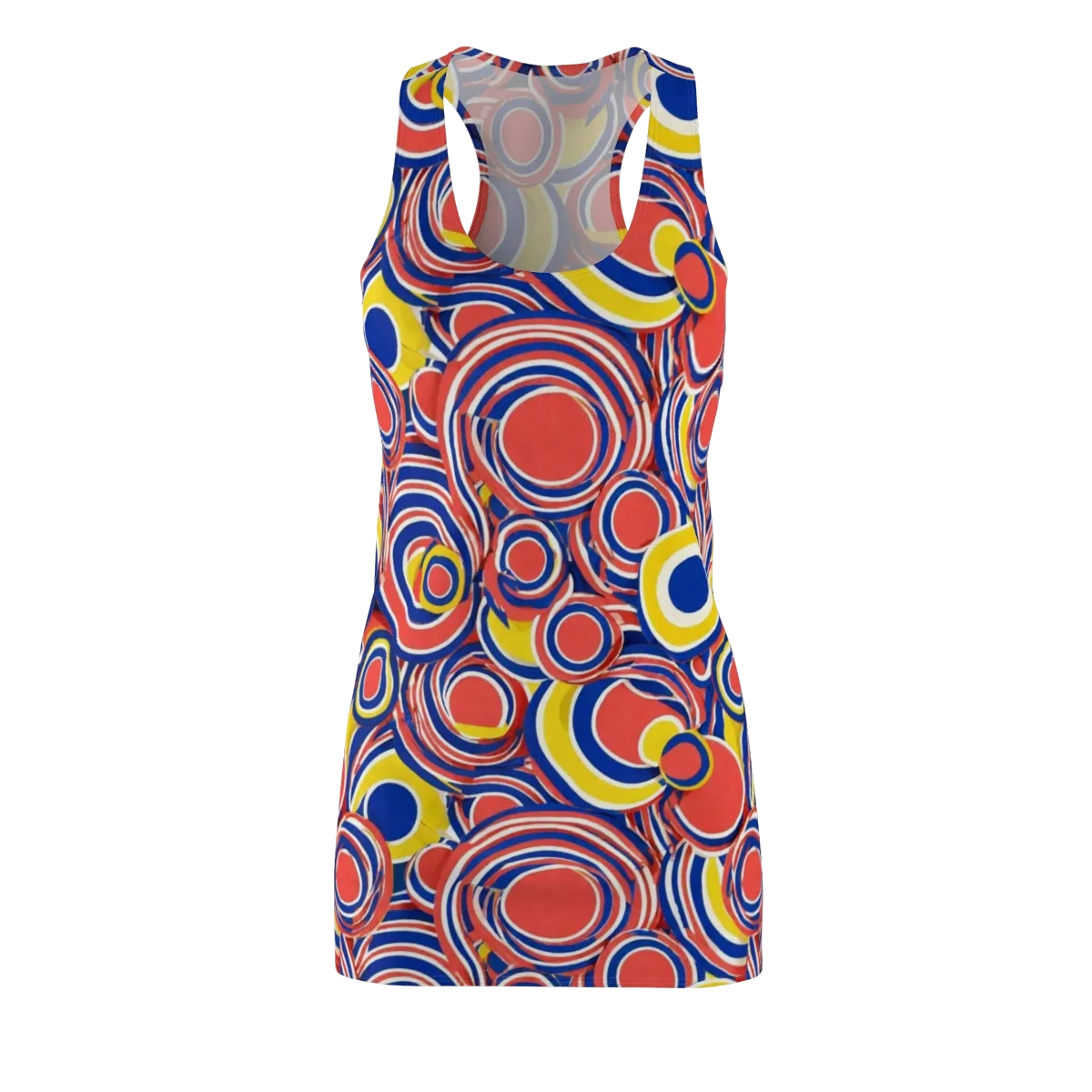 Carnival Circles on Racerback Dress — Front